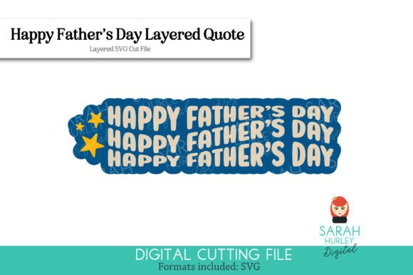 Happy Father s Day Retro Wavy Quote Review