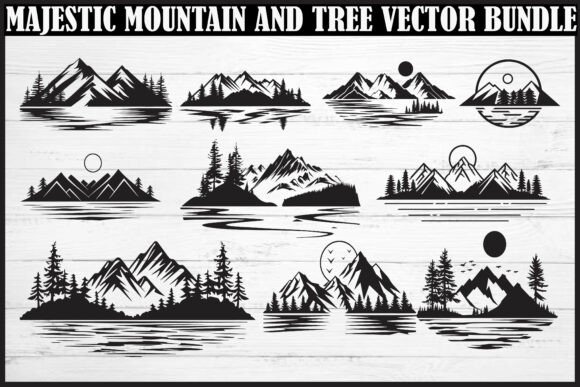 Majestic Mountain and Tree Vector Bundle Review