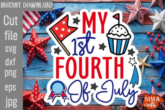 My 1st Fourth of July SVG Cut File Review