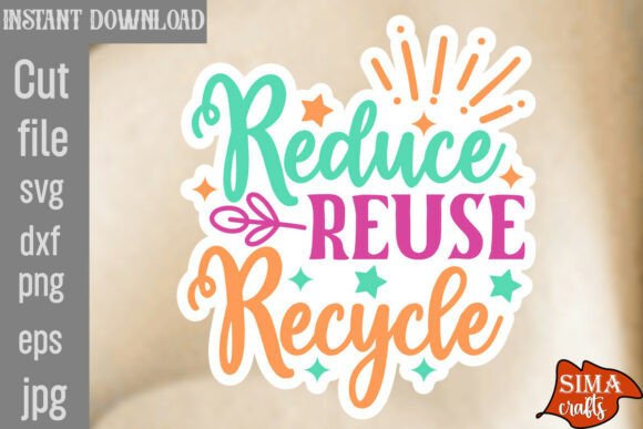 Reduce Reuse Recycle SVG Cut File Review