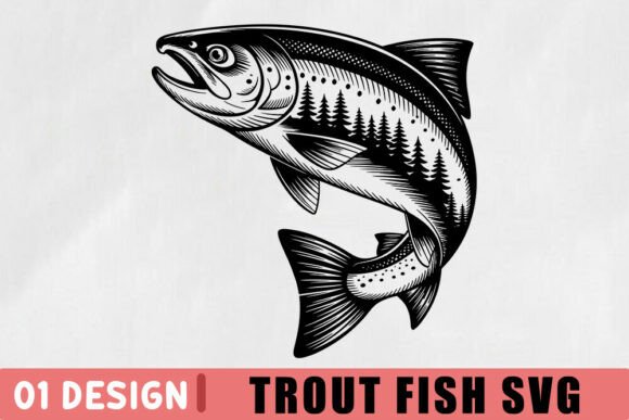 Trout Fish SVG Review for Real Embroidery Work